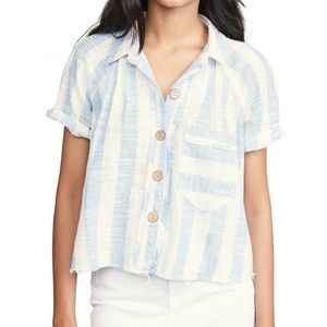 NWT Free People Away At Sea Striped Top
